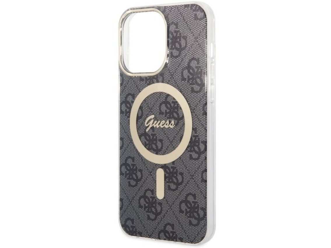 Capa Guess 4G MagSafe para iPhone 14 Pro Max - preta