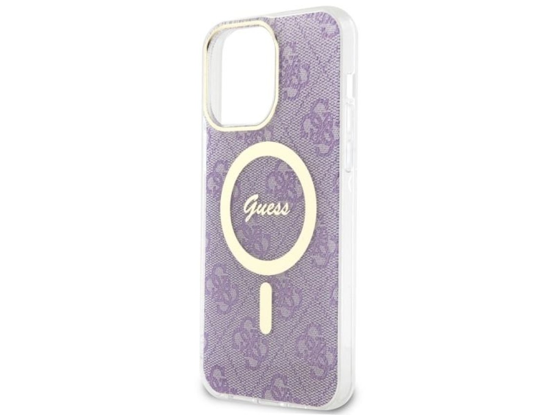 Guess GUHMP14XH4STU iPhone 14 Pro Max 6.7" purple/purple hardcase 4G MagSafe