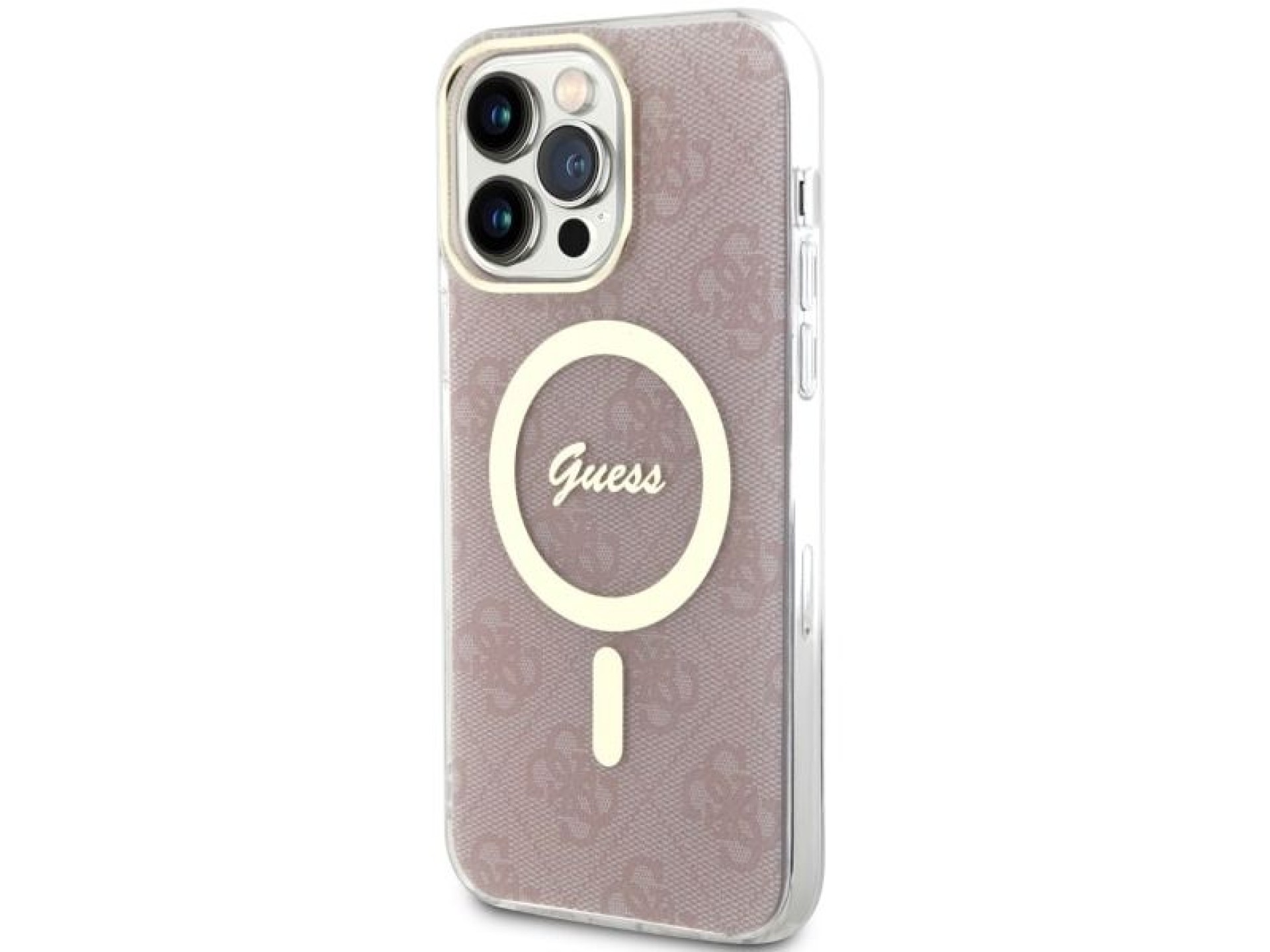 Guess 4G MagSafe case for iPhone 14 Pro Max - pink