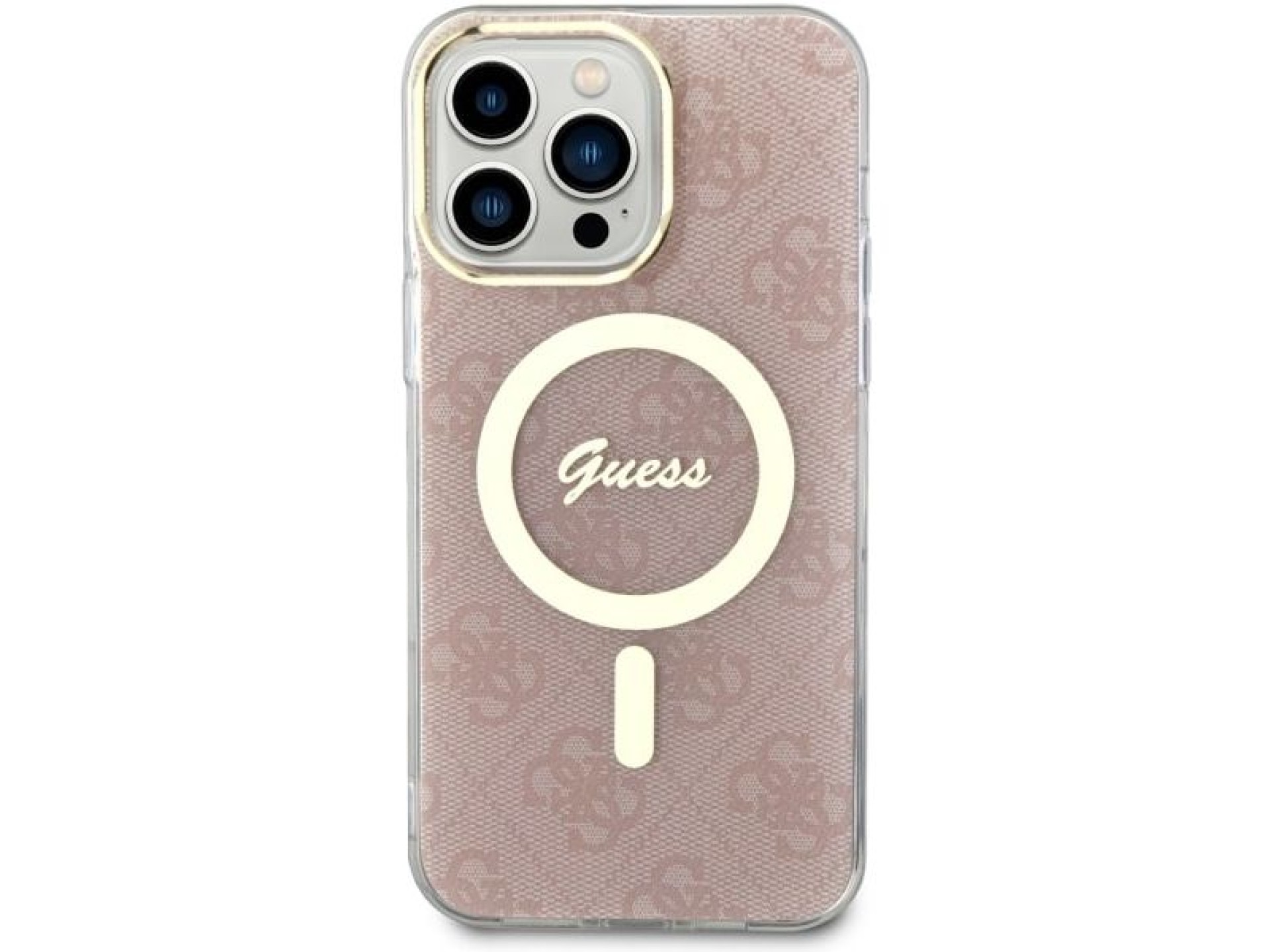Guess 4G MagSafe case for iPhone 14 Pro Max - pink