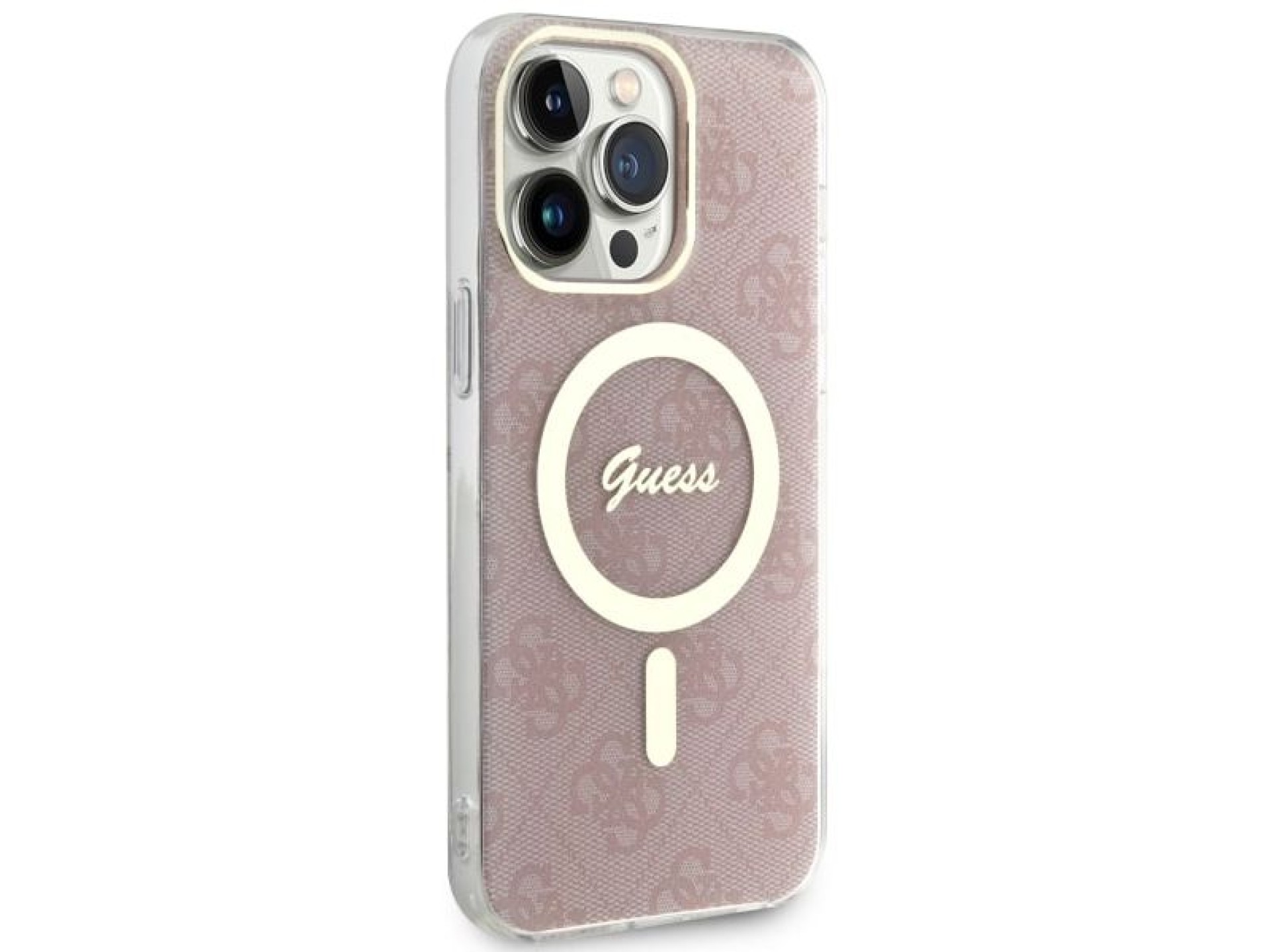 Guess 4G MagSafe case for iPhone 14 Pro Max - pink