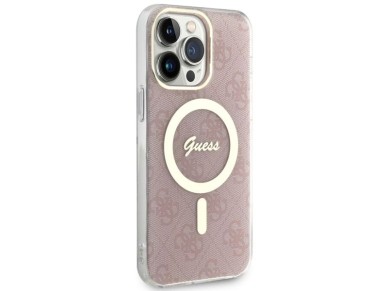 Guess 4G MagSafe case for iPhone 14 Pro Max - pink Guess 4G MagSafe case for iPhone 14 Pro Max - pink