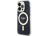 Guess GUHMP14XPCUMAK iPhone 14 Pro Max 6.7" black/black hardcase Marble MagSafe Guess GUHMP14XPCUMAK iPhone 14 Pro Max 6.7" black/black hardcase Marble MagSafe