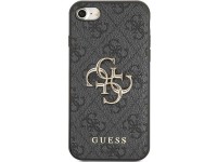 Capa rígida cinza/cinza Guess GUHCI84GMGGR para iPhone 7/8/SE 2020/2022 com logo grande em metal. Capa rígida cinza/cinza Guess GUHCI84GMGGR para iPhone 7/8/SE 2020/2022 com logo grande em metal.