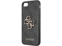 Capa rígida cinza/cinza Guess GUHCI84GMGGR para iPhone 7/8/SE 2020/2022 com logo grande em metal. Capa rígida cinza/cinza Guess GUHCI84GMGGR para iPhone 7/8/SE 2020/2022 com logo grande em metal.