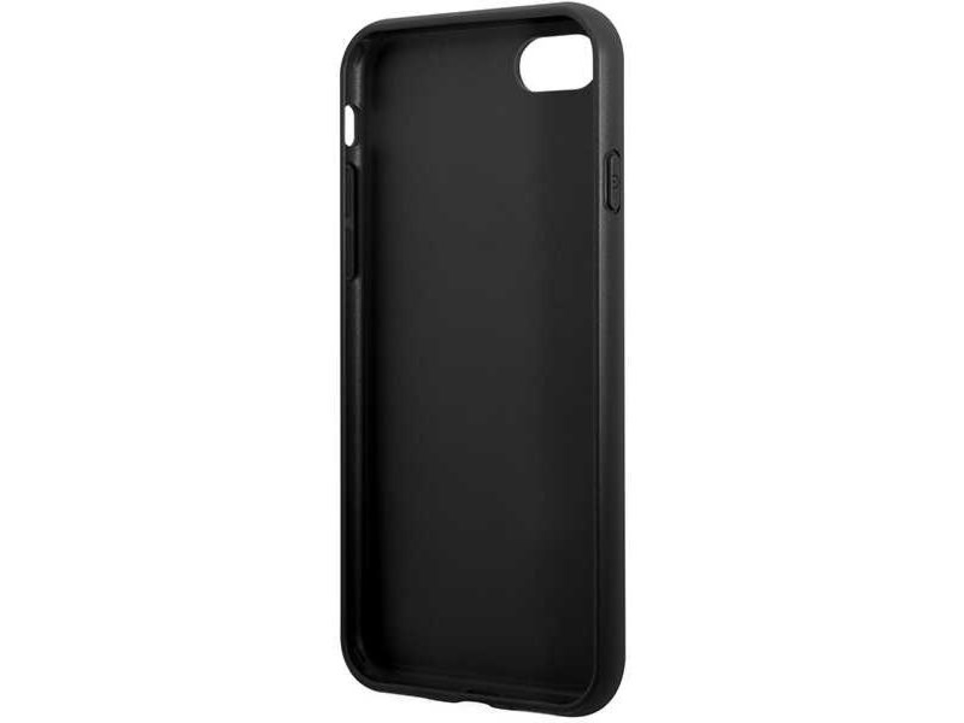 Capa rígida cinza/cinza Guess GUHCI84GMGGR para iPhone 7/8/SE 2020/2022 com logo grande em metal.