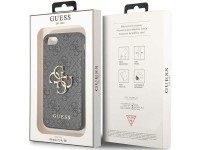 Capa rígida cinza/cinza Guess GUHCI84GMGGR para iPhone 7/8/SE 2020/2022 com logo grande em metal. Capa rígida cinza/cinza Guess GUHCI84GMGGR para iPhone 7/8/SE 2020/2022 com logo grande em metal.