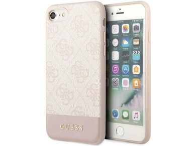 Guess GUHCI8G4GLPI iPhone 7/8/SE 2020/ 2022 pink/pink hard case 4G Stripe Collection Guess GUHCI8G4GLPI iPhone 7/8/SE 2020/ 2022 pink/pink hard case 4G Stripe Collection