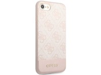 Capa rígida rosa/rosa Guess GUHCI8G4GLPI para iPhone 7/8/SE 2020/2022, coleção 4G Stripe. Capa rígida rosa/rosa Guess GUHCI8G4GLPI para iPhone 7/8/SE 2020/2022, coleção 4G Stripe.