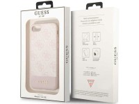 Capa rígida rosa/rosa Guess GUHCI8G4GLPI para iPhone 7/8/SE 2020/2022, coleção 4G Stripe. Capa rígida rosa/rosa Guess GUHCI8G4GLPI para iPhone 7/8/SE 2020/2022, coleção 4G Stripe.