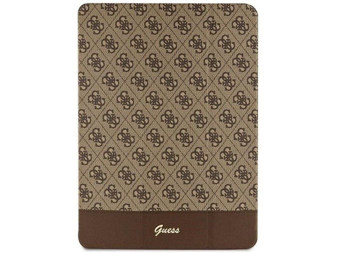 Guess 4G Stripe Allover case for iPad Pro 12.9" - brown
