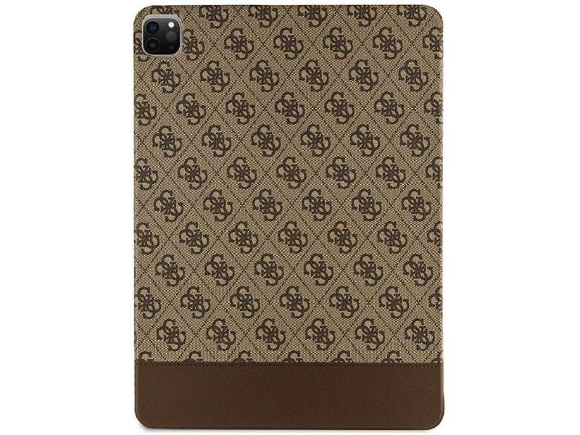 Guess 4G Stripe Allover case for iPad Pro 12.9" - brown
