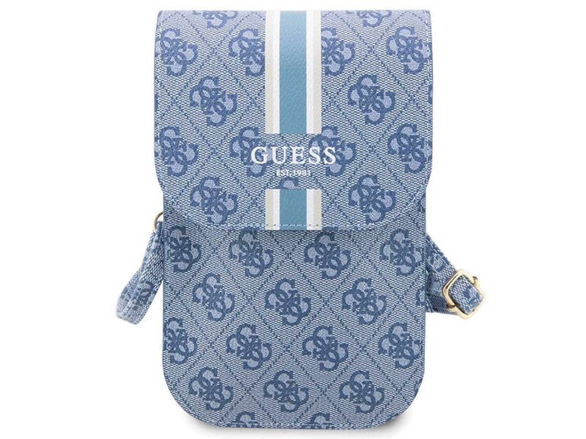 Guess handbag GUWBP4RPSB - blue 4G Stripes