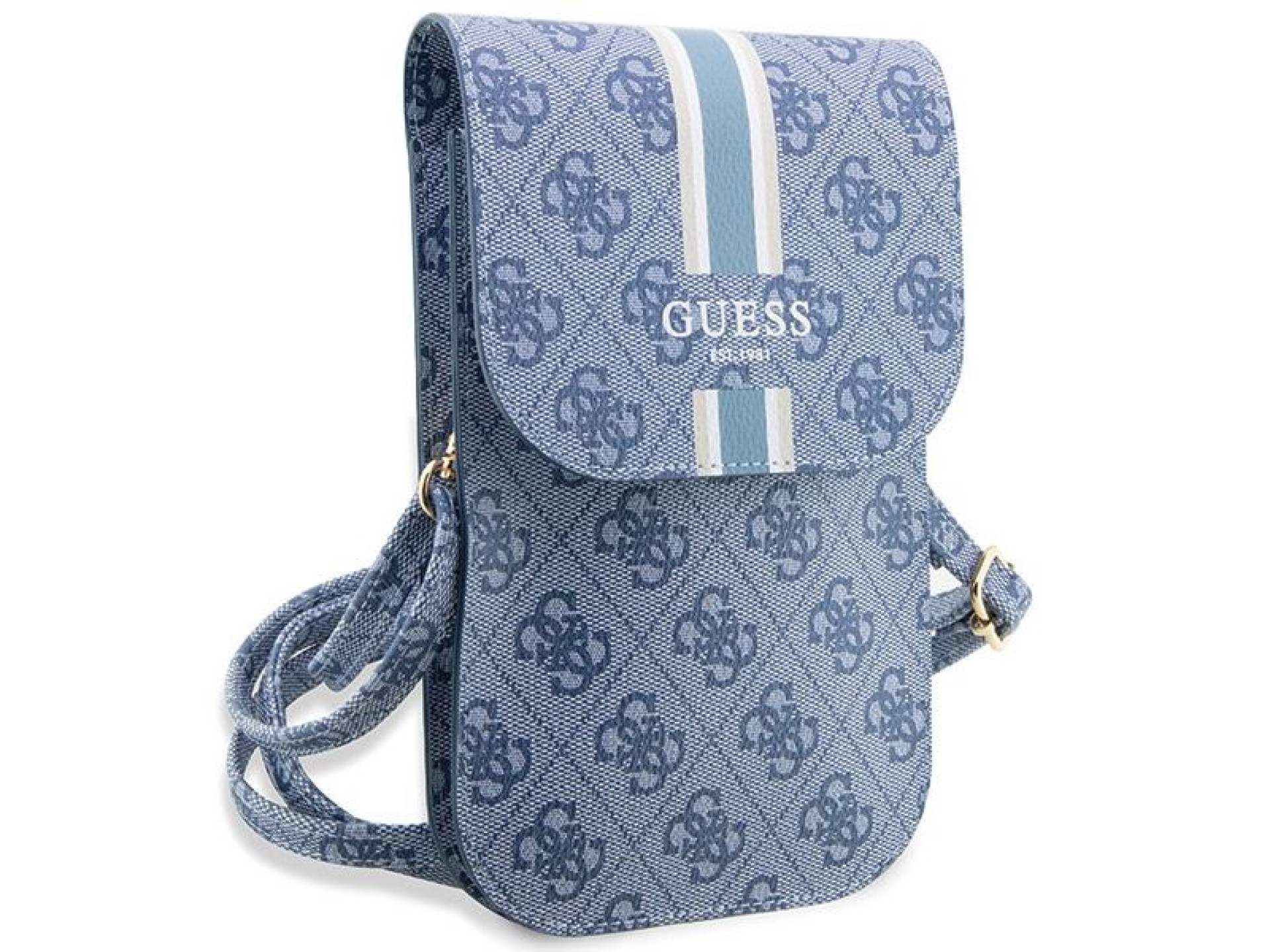 Bolsa Guess GUWBP4RPSB - listras 4G azuis