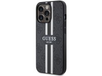 Capa rígida preta/preta com listras impressas Guess GUHMP13LP4RPSK para iPhone 13 Pro / 13 de 6,1" c Capa rígida preta/preta com listras impressas Guess GUHMP13LP4RPSK para iPhone 13 Pro / 13 de 6,1" c