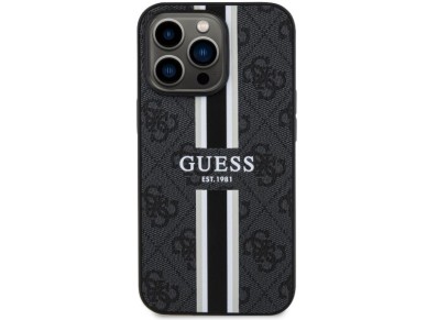 Guess GUHMP13LP4RPSK iPhone 13 Pro / 13 6.1" black/black hardcase 4G Printed Stripes MagSafe Guess GUHMP13LP4RPSK iPhone 13 Pro / 13 6.1" black/black hardcase 4G Printed Stripes MagSafe