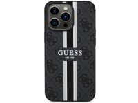 Capa rígida preta/preta com listras impressas Guess GUHMP13LP4RPSK para iPhone 13 Pro / 13 de 6,1" c Capa rígida preta/preta com listras impressas Guess GUHMP13LP4RPSK para iPhone 13 Pro / 13 de 6,1" c