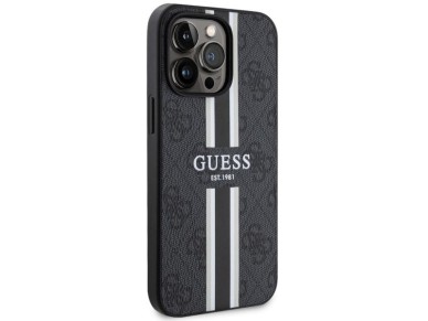 Guess GUHMP13LP4RPSK iPhone 13 Pro / 13 6.1" black/black hardcase 4G Printed Stripes MagSafe Guess GUHMP13LP4RPSK iPhone 13 Pro / 13 6.1" black/black hardcase 4G Printed Stripes MagSafe
