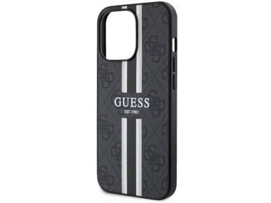 Guess GUHMP13LP4RPSK iPhone 13 Pro / 13 6.1" black/black hardcase 4G Printed Stripes MagSafe Guess GUHMP13LP4RPSK iPhone 13 Pro / 13 6.1" black/black hardcase 4G Printed Stripes MagSafe