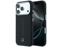 Capa Mercedes em couro semi-envolvente Iconic Line MagSafe para iPhone 17 Pro Max - Preta Capa Mercedes em couro semi-envolvente Iconic Line MagSafe para iPhone 17 Pro Max - Preta
