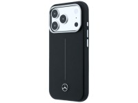Capa Mercedes em couro semi-envolvente Iconic Line MagSafe para iPhone 17 Pro Max - Preta Capa Mercedes em couro semi-envolvente Iconic Line MagSafe para iPhone 17 Pro Max - Preta