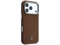 Funda Mercedes de piel semitransparente con efecto madera y MagSafe para iPhone 17 Pro - marrón Funda Mercedes de piel semitransparente con efecto madera y MagSafe para iPhone 17 Pro - marrón