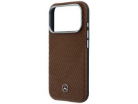 Funda Mercedes de piel semitransparente con efecto madera y MagSafe para iPhone 17 Pro - marrón Funda Mercedes de piel semitransparente con efecto madera y MagSafe para iPhone 17 Pro - marrón