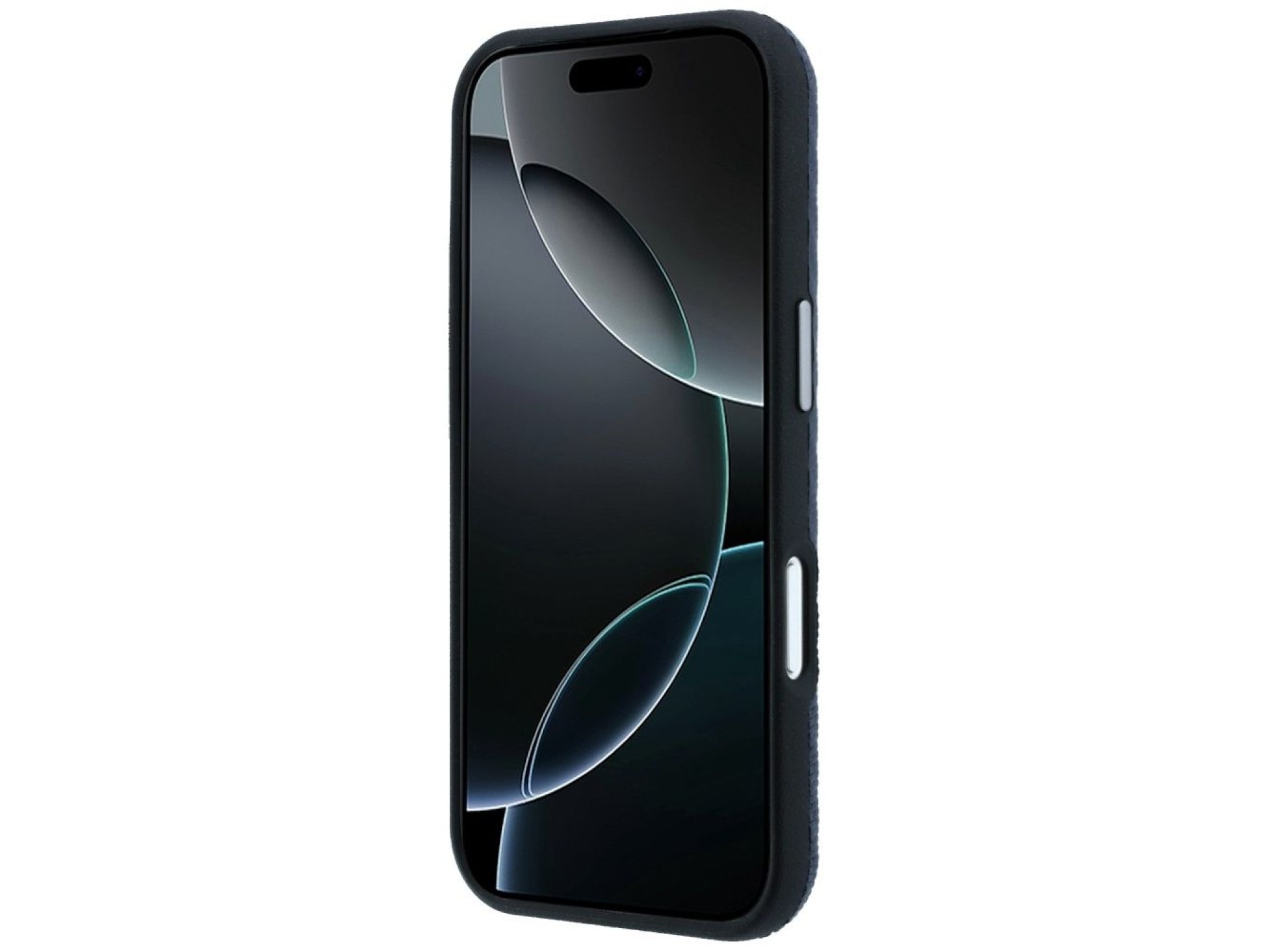 Capa Mercedes em couro com efeito madeira e MagSafe para iPhone 17 Pro - Azul Marinho