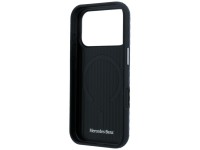 Funda semitransparente de piel Mercedes con efecto madera y MagSafe para iPhone 17 Pro Max - Azul ma