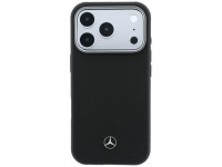Funda Mercedes de cuero semitransparente con efecto madera y MagSafe para iPhone 17 Pro Max - Negra Funda Mercedes de cuero semitransparente con efecto madera y MagSafe para iPhone 17 Pro Max - Negra