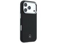 Funda Mercedes de cuero semitransparente con efecto madera y MagSafe para iPhone 17 Pro Max - Negra Funda Mercedes de cuero semitransparente con efecto madera y MagSafe para iPhone 17 Pro Max - Negra