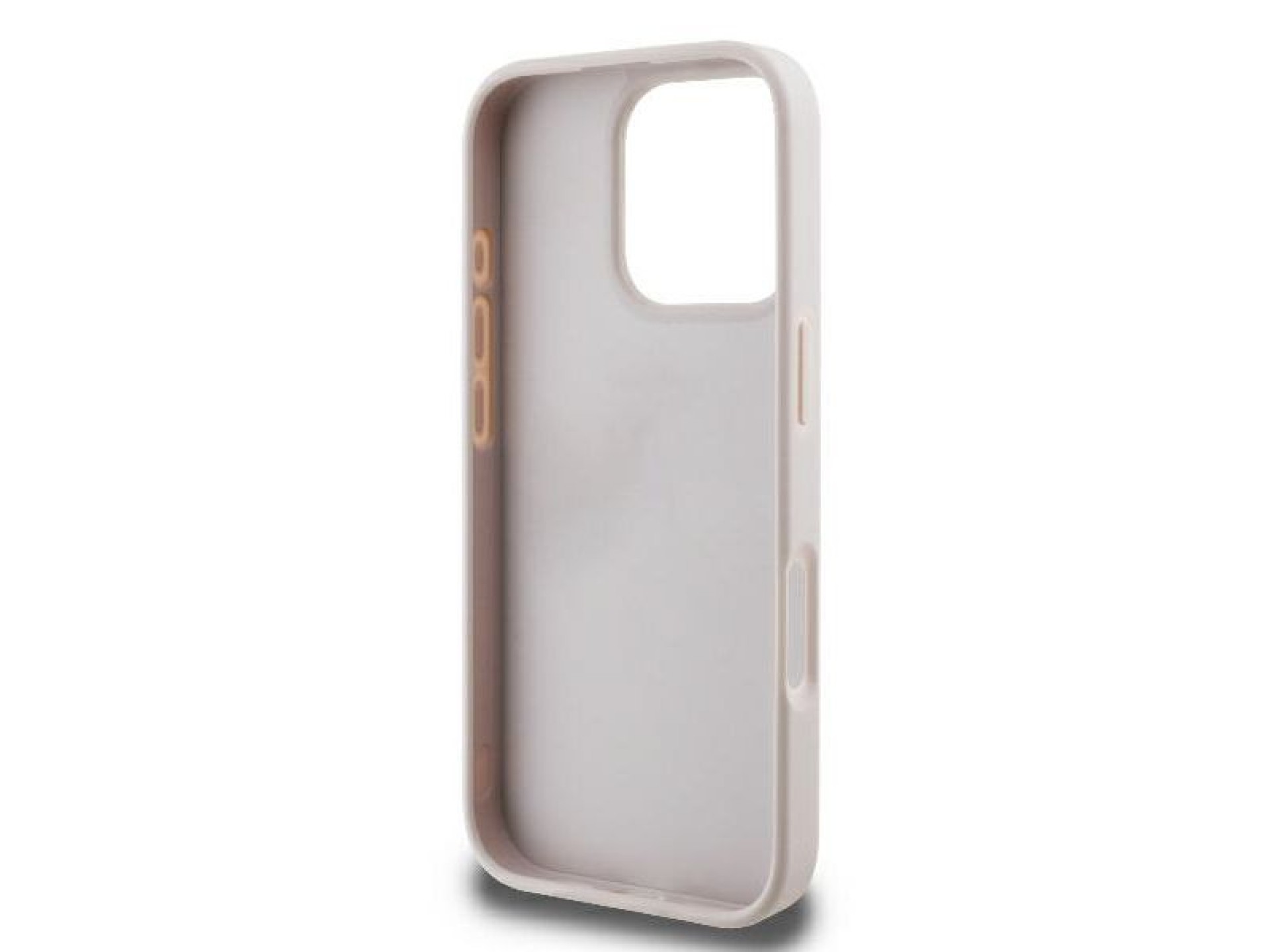 Guess Leather 4G Triangle Strass MagSafe Case for iPhone 16 Pro Max - Pink