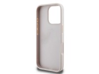 Capa Guess Leather 4G Triangle Strass MagSafe para iPhone 16 Pro Max - Rosa