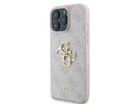 Capa Guess 4G com logo grande para iPhone 16 Pro Max - Rosa Capa Guess 4G com logo grande para iPhone 16 Pro Max - Rosa