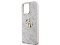 Capa Guess 4G com logo grande para iPhone 16 Pro Max - Rosa Capa Guess 4G com logo grande para iPhone 16 Pro Max - Rosa