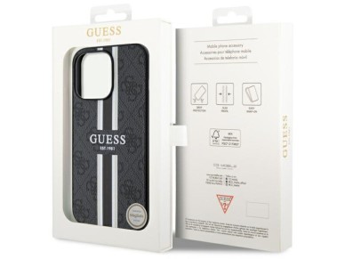 Guess GUHMP13LP4RPSK iPhone 13 Pro / 13 6.1" black/black hardcase 4G Printed Stripes MagSafe Guess GUHMP13LP4RPSK iPhone 13 Pro / 13 6.1" black/black hardcase 4G Printed Stripes MagSafe