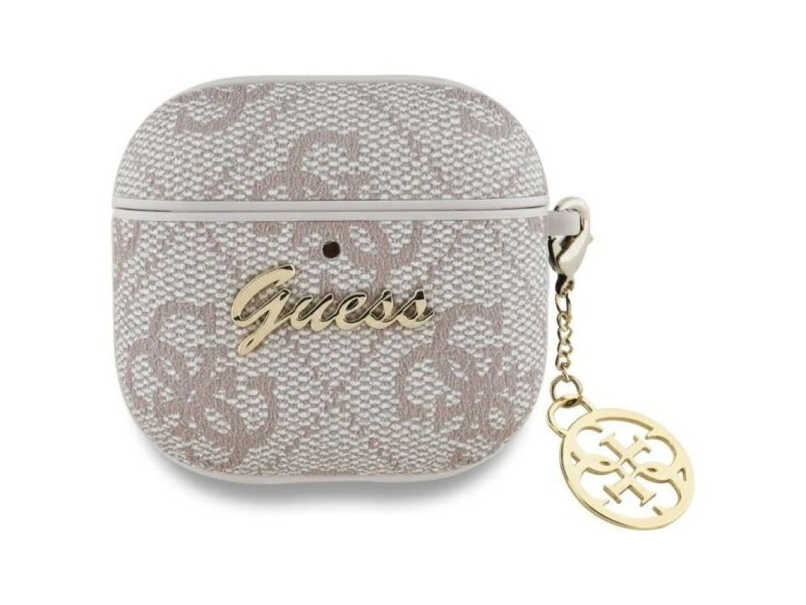 Guess GUA4G4GSMP AirPods 4 cover pink/pink 4G Charm Collection