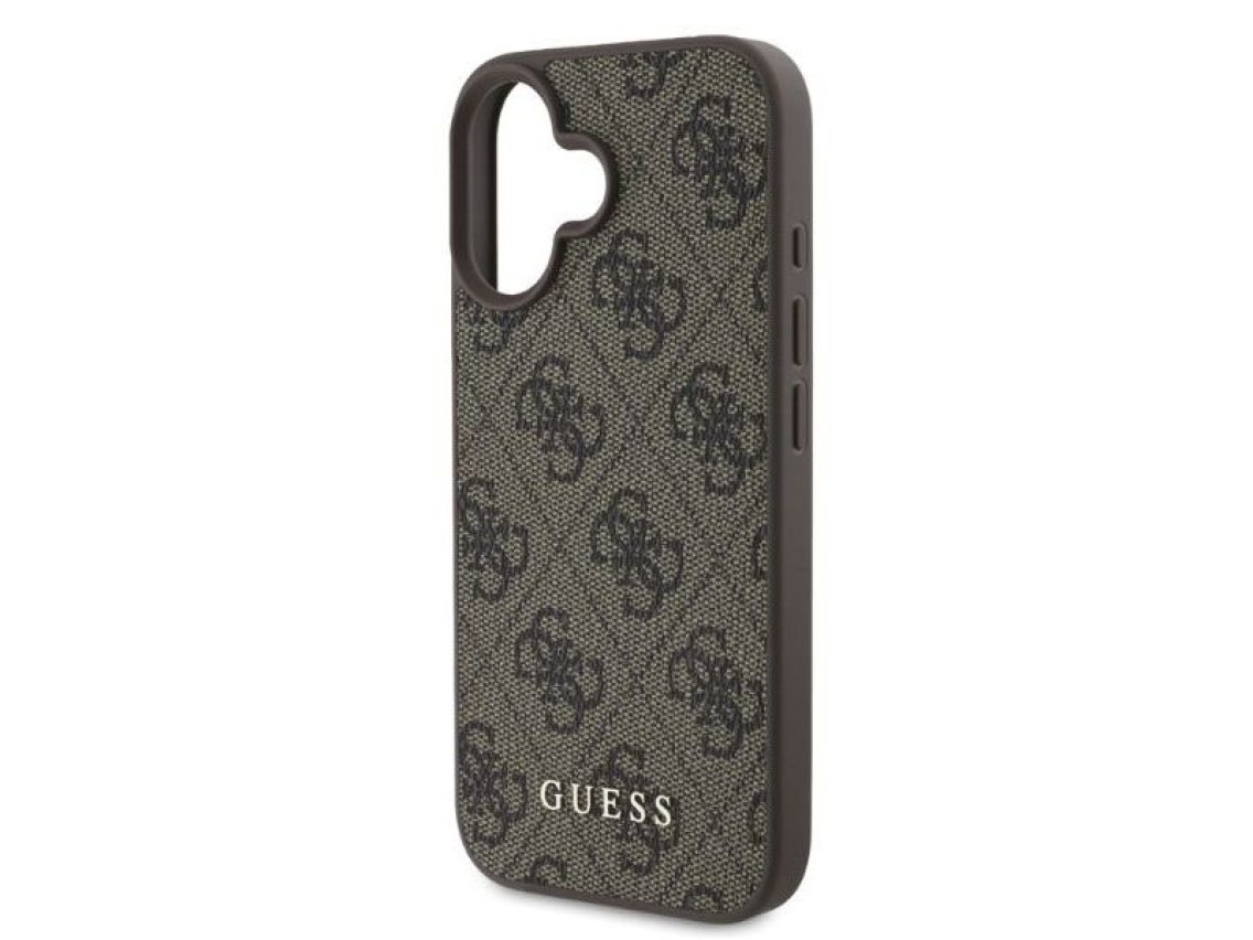 Capa Guess 4G Classic para iPhone 16 - Marrom