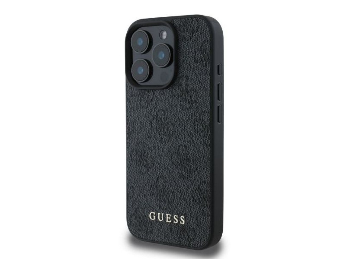 Capa Guess 4G Classic para iPhone 16 Pro - Preta