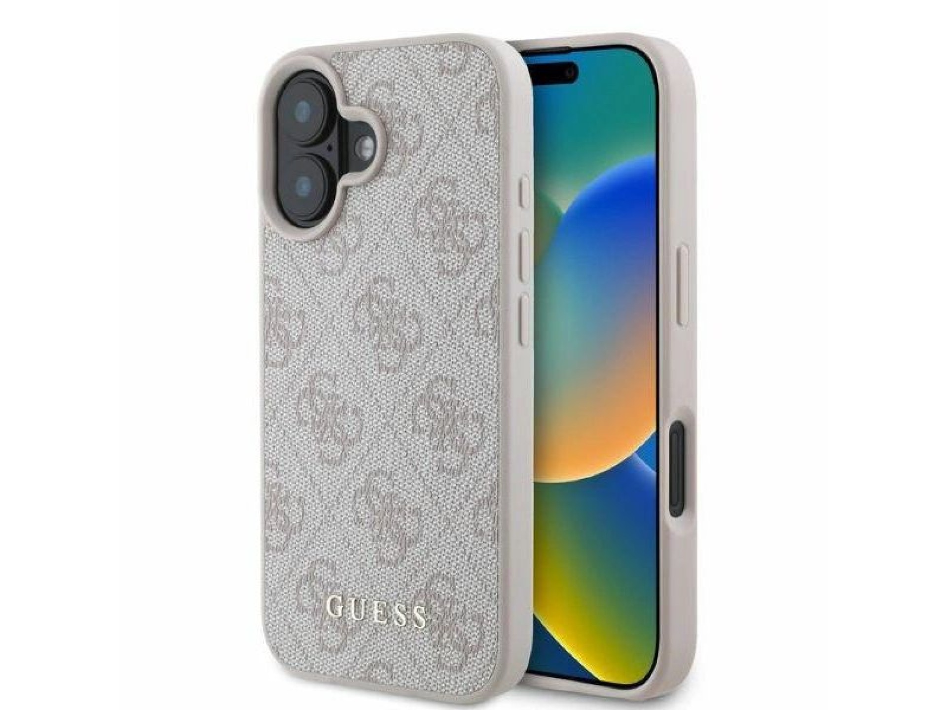 Funda Guess 4G Classic para iPhone 16 - Rosa