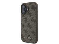 Capa Guess 4G Classic para iPhone 16 - Marrom Capa Guess 4G Classic para iPhone 16 - Marrom