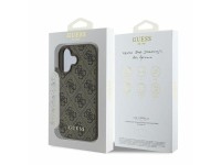 Capa Guess 4G Classic para iPhone 16 - Marrom Capa Guess 4G Classic para iPhone 16 - Marrom