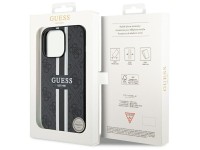 Funda rígida Guess GUHMP13XP4RPSK para iPhone 13 Pro Max de 6,7" en color negro/negro, compatible co Funda rígida Guess GUHMP13XP4RPSK para iPhone 13 Pro Max de 6,7" en color negro/negro, compatible co