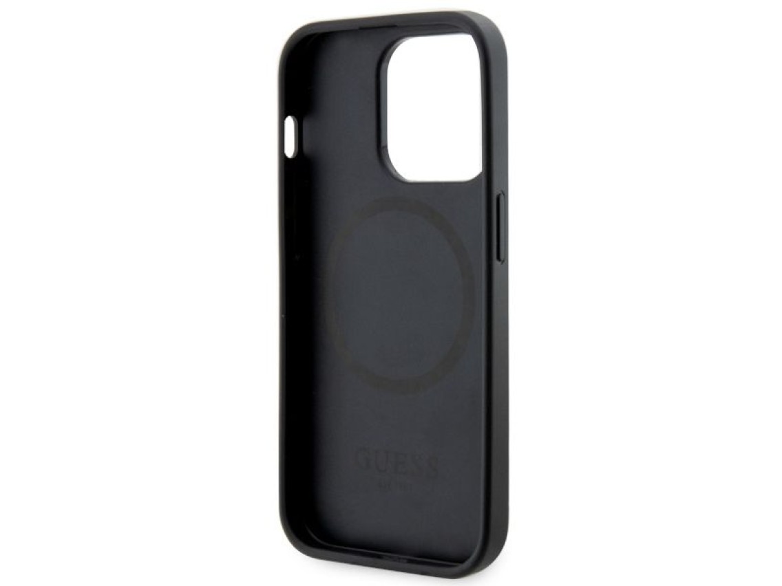 Guess GUHMP14LP4RPSK iPhone 14 Pro 6.1" black/black hardcase 4G Printed Stripes MagSafe