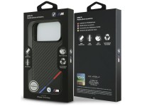 Funda BMW M Carbon Tricolor Line MagSafe para iPhone 17 Pro Max - Negra Funda BMW M Carbon Tricolor Line MagSafe para iPhone 17 Pro Max - Negra