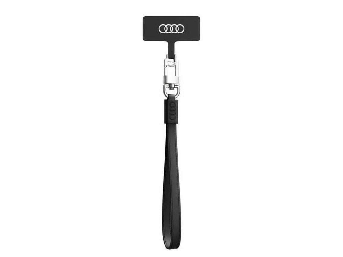 Audi Crossbody Leather Universal Lanyard 28cm x 10mm - Black