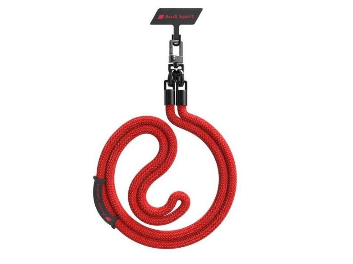 Correa universal cruzada Audi de 120 cm x 10 mm - Roja