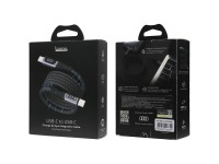 USB-C / USB-C Audi 2.0 Cable 20V 3A 60W - Black USB-C / USB-C Audi 2.0 Cable 20V 3A 60W - Black