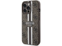 Capa rígida Guess GUHMP13XP4RPSW para iPhone 13 Pro Max 6.7" marrom/marrom com listras impressas, co Capa rígida Guess GUHMP13XP4RPSW para iPhone 13 Pro Max 6.7" marrom/marrom com listras impressas, co