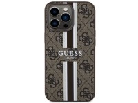 Capa rígida Guess GUHMP13XP4RPSW para iPhone 13 Pro Max 6.7" marrom/marrom com listras impressas, co Capa rígida Guess GUHMP13XP4RPSW para iPhone 13 Pro Max 6.7" marrom/marrom com listras impressas, co